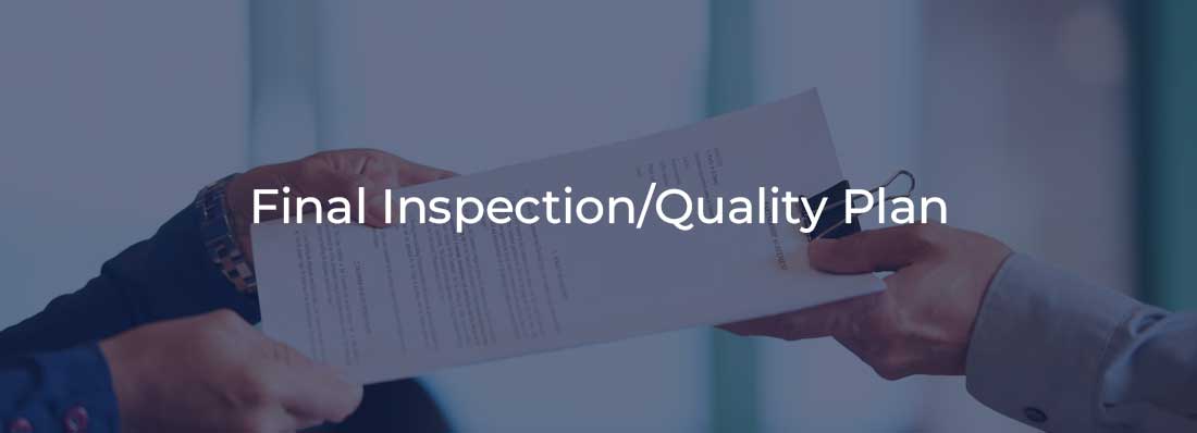 Final Inspection Quality Plan Template