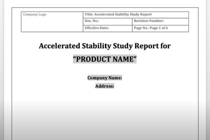 Accelerated-stability-study-report